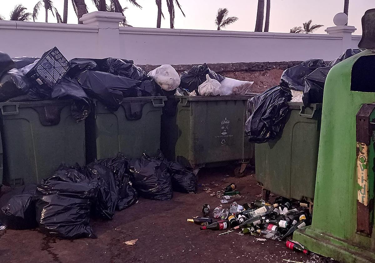 Basura acumulada en el fin de semana en suelo sureño.