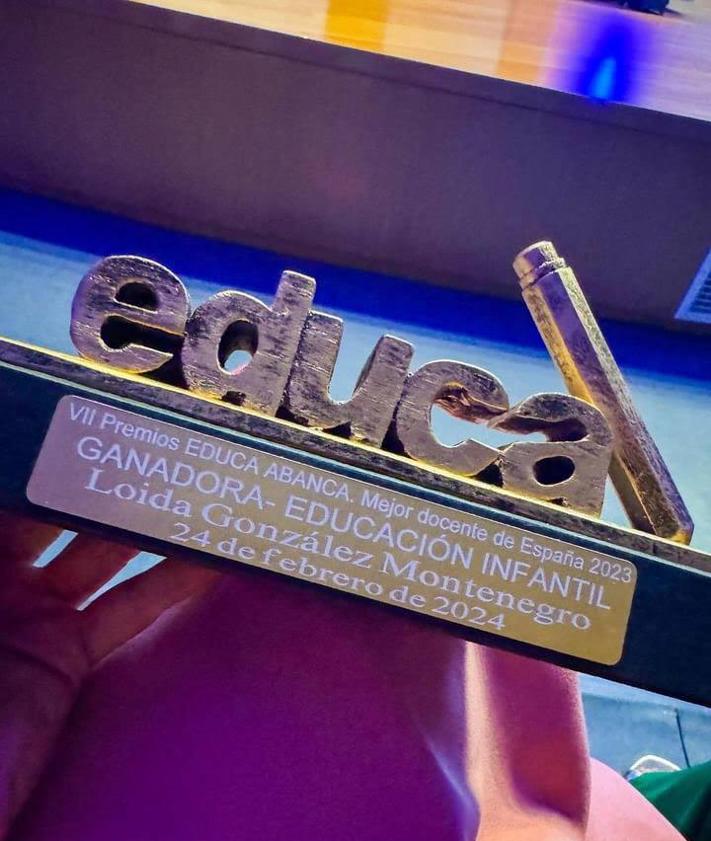 Imagen secundaria 2 - La canaria Loida González gana el premio Educa Abanca a la Mejor Docente 2023 de Educación Infantil