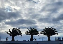 Imagen de archivo de un día ventoso en Gran Canaria.