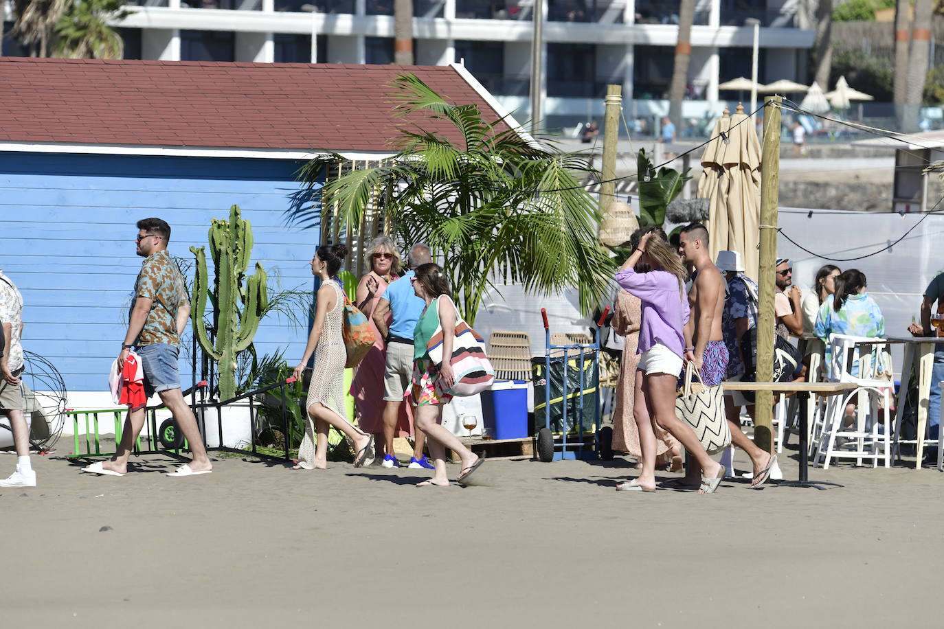 Paco León y Silvia Alonso ruedan una película en San Bartolomé de Tirajana
