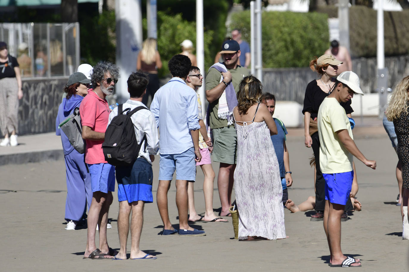 Paco León y Silvia Alonso ruedan una película en San Bartolomé de Tirajana