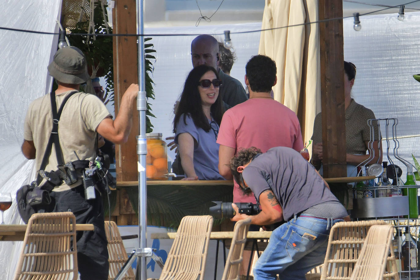 Paco León y Silvia Alonso ruedan una película en San Bartolomé de Tirajana