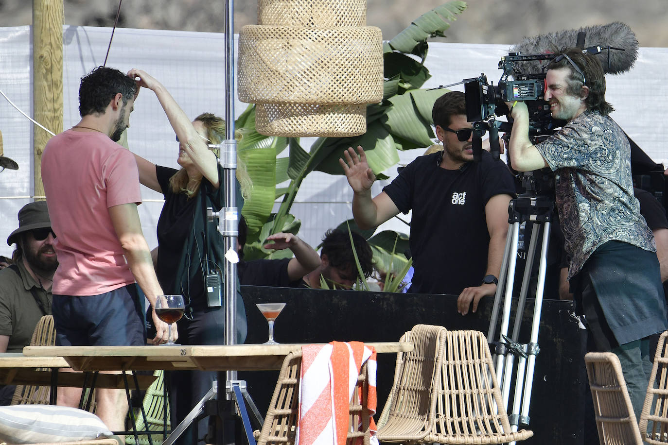 Paco León y Silvia Alonso ruedan una película en San Bartolomé de Tirajana
