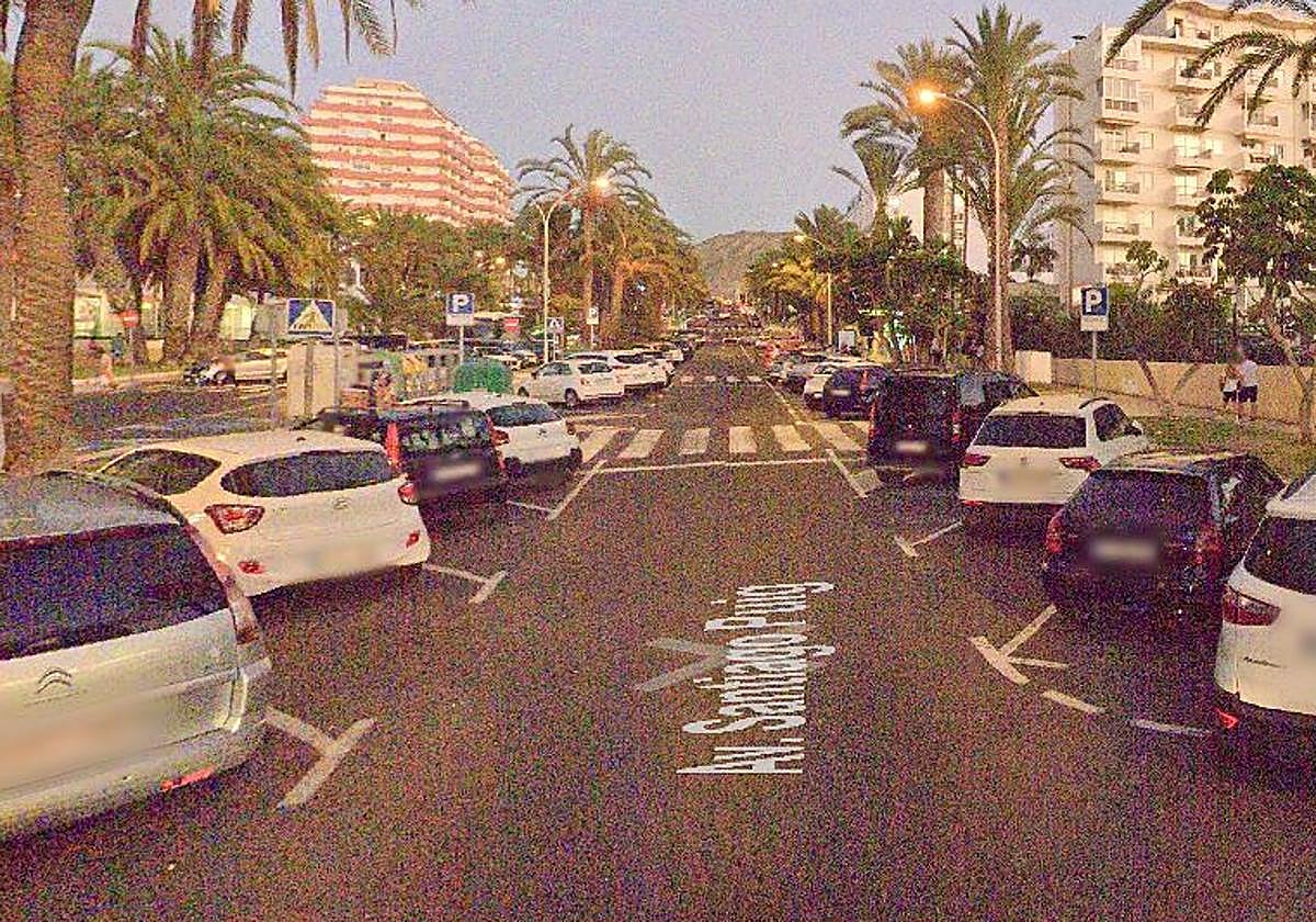 Imagen de la calle donde se produjo la caíca.