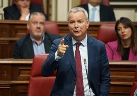 Sebastián Franquis, portavoz del PSOE en el Parlamento de Canarias.