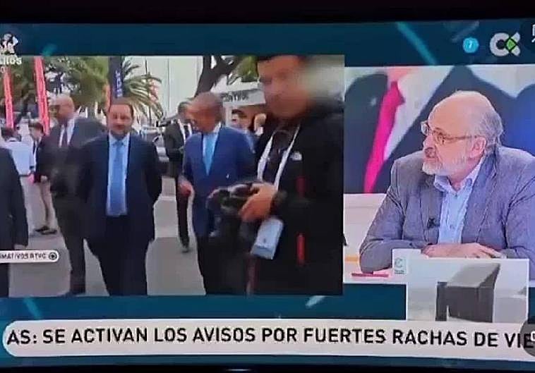 Fotograma del momento que RTVC ha tildado de «inadmisible» por la censura de un tertuliano.