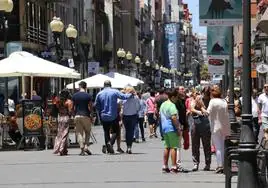 Imagen de archivo de la zona comercial de Triana en Las Palmas de Gran Canaria.