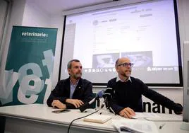 Alejandro Suárez (izqda) y Javier Delgado (dcha) en la presentación de Zoocan.