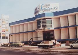 Imagen de una de las primeras oficinas de la compañía en Playa del Inglés.