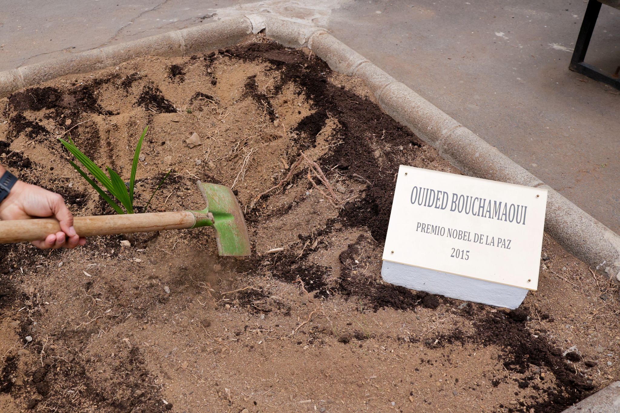 La visita de Ouided Bouchamaoui al IES Peréz Galdós, en imágenes