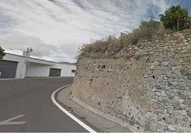 El muro de 30 metros se encuentra a la altura de Lomitos de Las Lajas