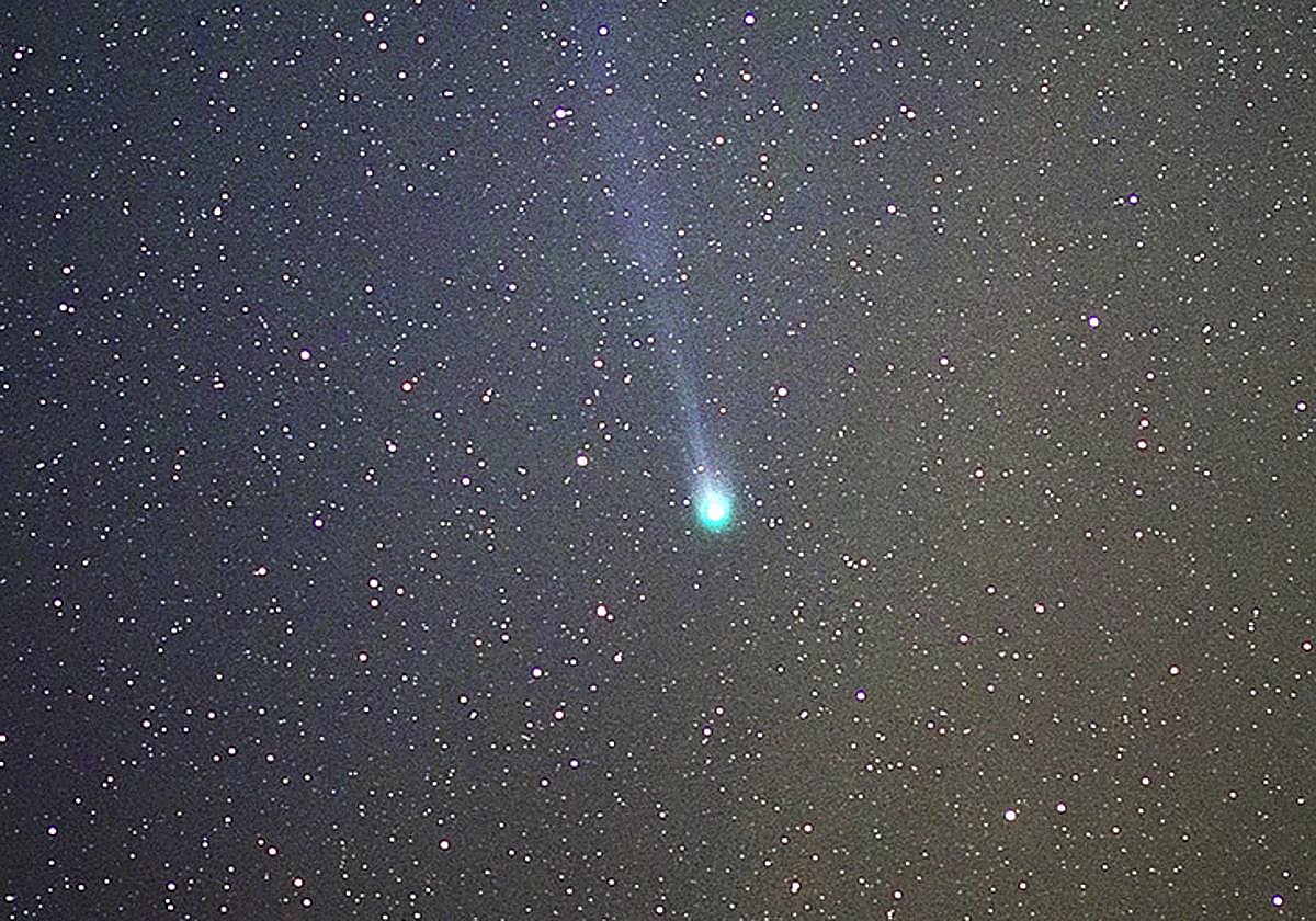 Imagen del cometa 12P/Pons-Brooks capturada desde los Llanos de la Pez.