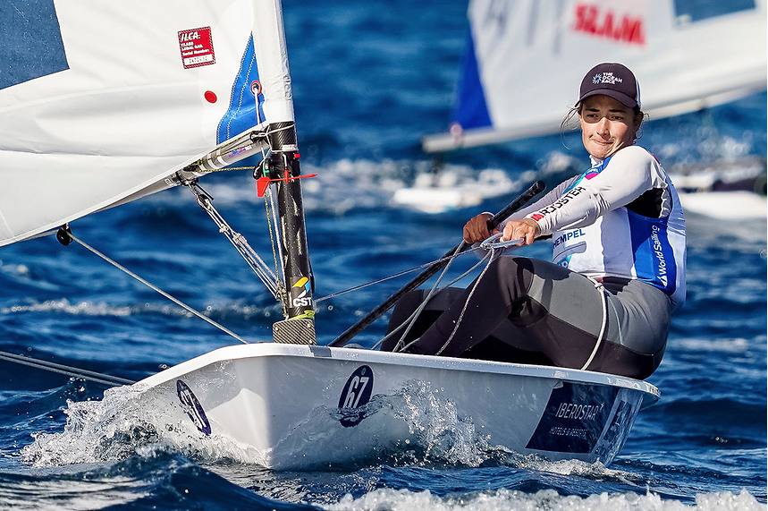 Isabel Hernández, en acción.