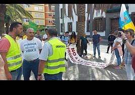 José Reyes ya tuvo confrontaciones con Rafael Hernández durante la tractorada de Gran Canaria.
