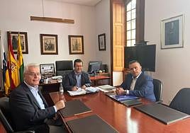 Ángel Medina, Juan Jesús Facundo y Francisco Matos.