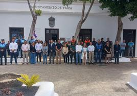 Minuto de silencio al mediodía del miércoles en Playa Blanca.