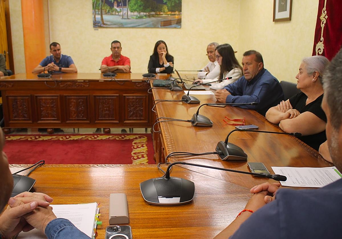 Un momento del pleno extraordinario de Antigua.