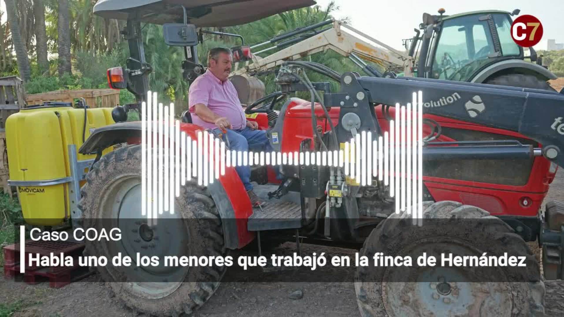 Habla uno de los menores que trabajó en la finca de Hernández