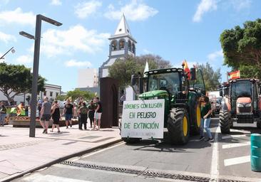 200 ganaderos y agricultores majoreros salen a la calle en defensa del campo majorero