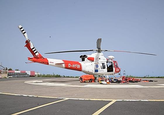 Helicóptero de rescate.