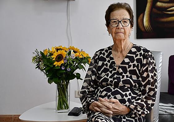 Teresa Reyes, en la casa de una de sus hijas en Arinaga.