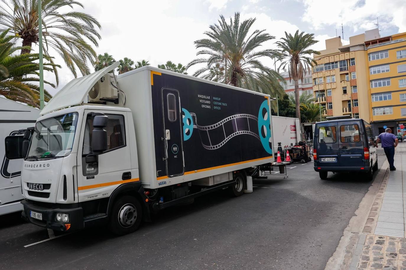 La Delegación del Gobierno de Canarias se convierte en un plató de cine