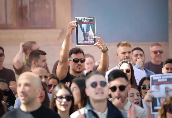 Manifestación del personal de prisiones este viernes en Las Palmas de Gran Canaria.