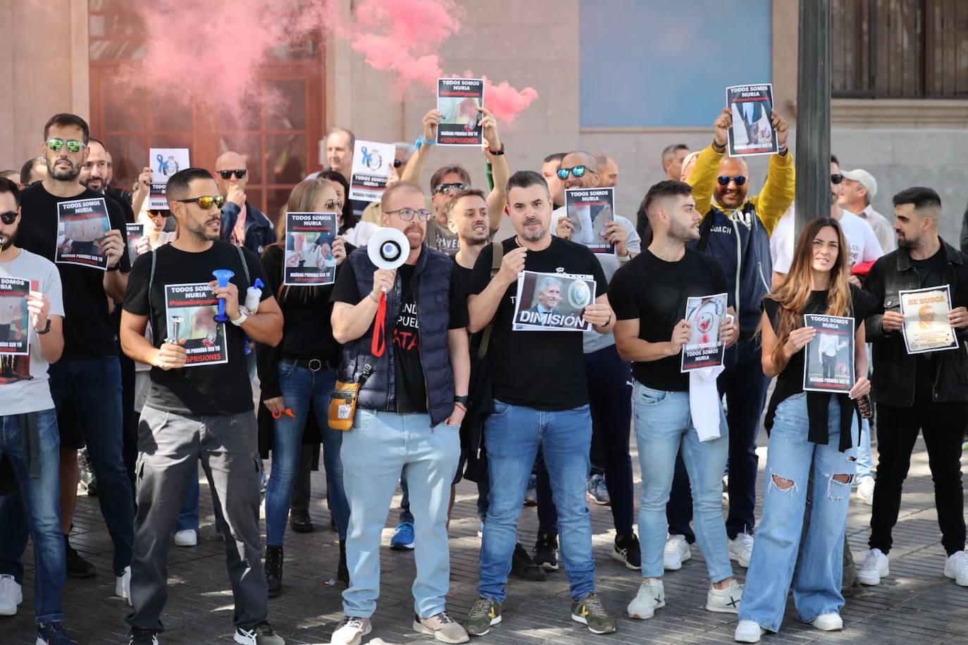 La manifestación de los funcionarios de prisión, en imágenes