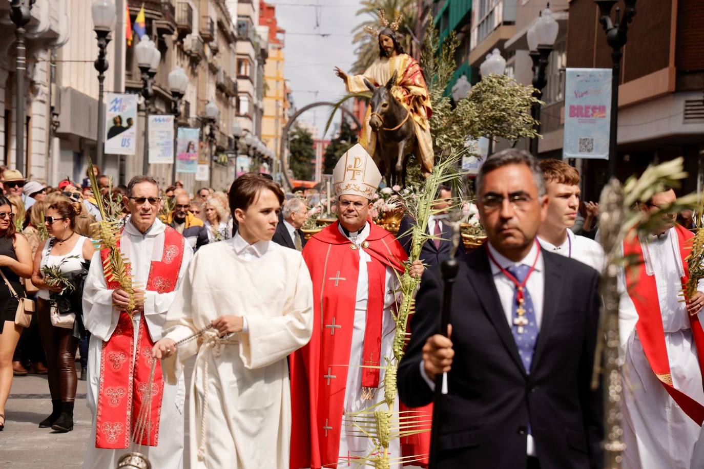 La procesión de La Burrita en la capital grancanaria, en imágenes
