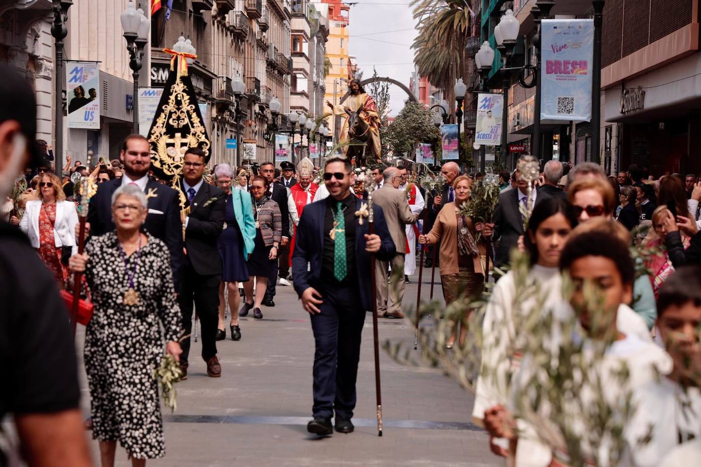La procesión de La Burrita en la capital grancanaria, en imágenes