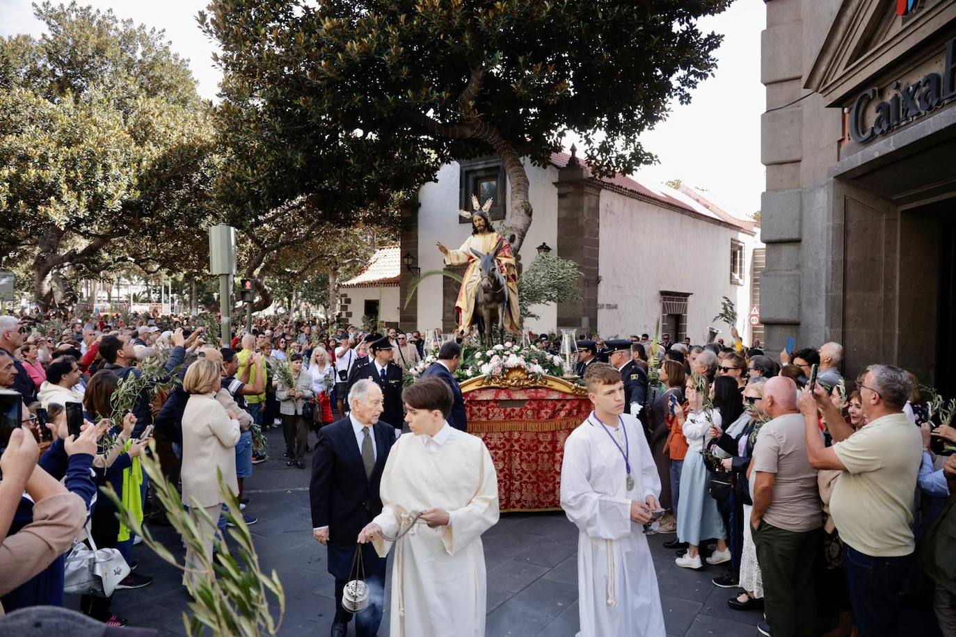 La procesión de La Burrita en la capital grancanaria, en imágenes