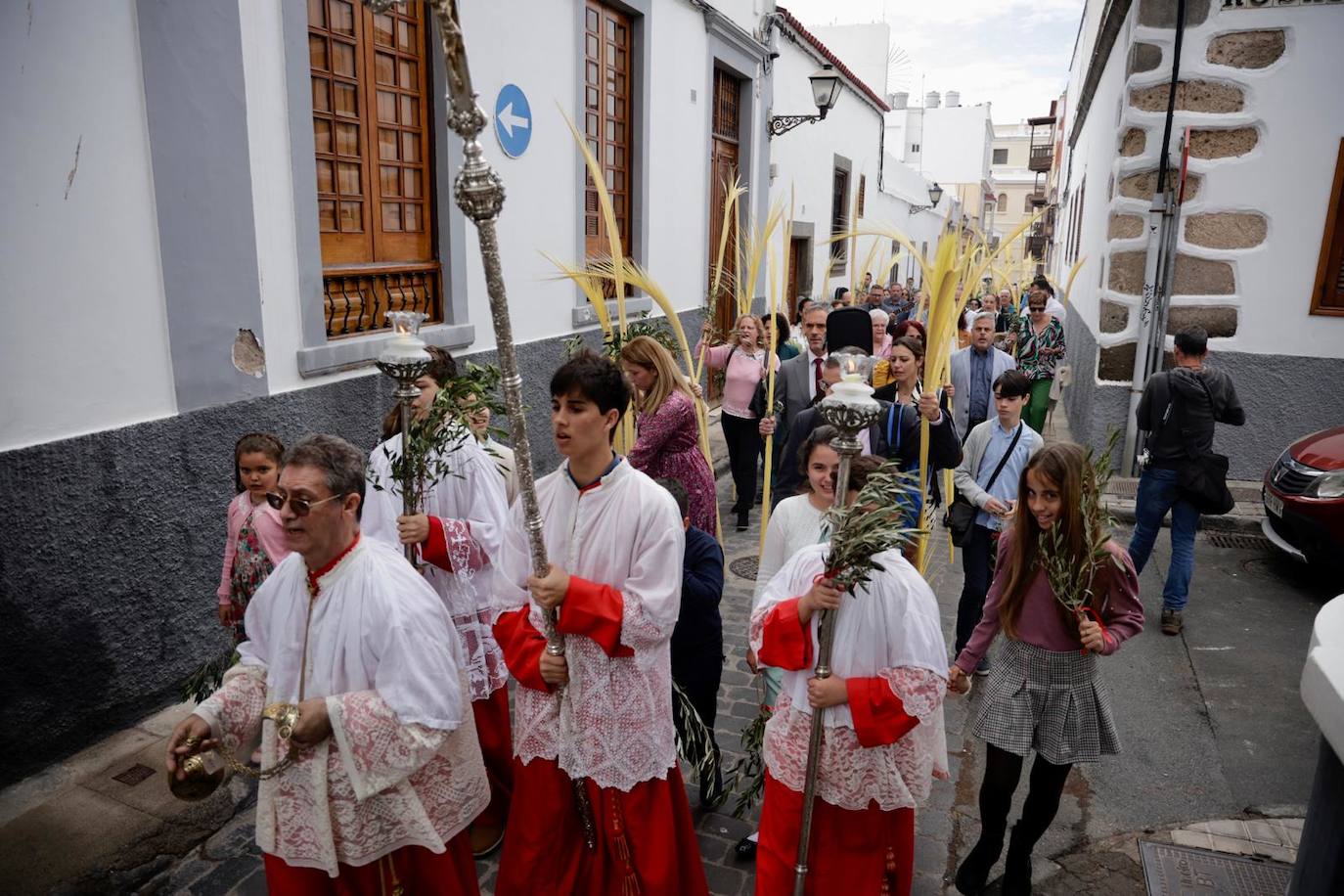 La procesión de La Burrita en la capital grancanaria, en imágenes
