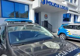 Fachada del edificio de la Policía Local de Arrecife, en Lanzarote.