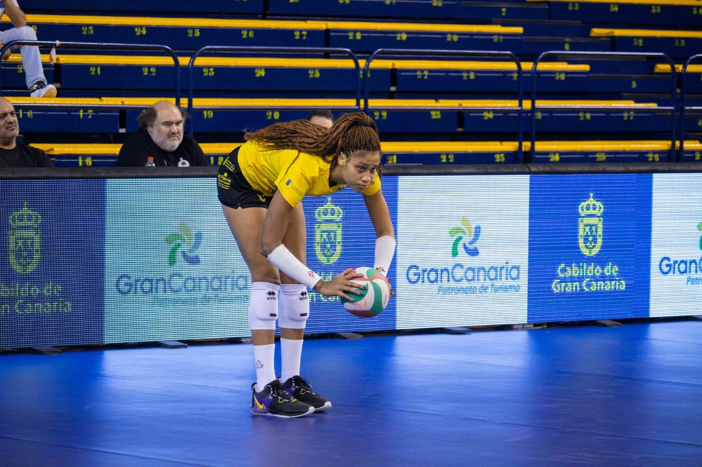 Lucre Engó, en un encuentro de este curso.