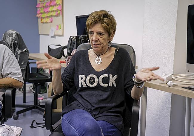 La actriz Mari Carmen Sánchez, durante el reportaje.