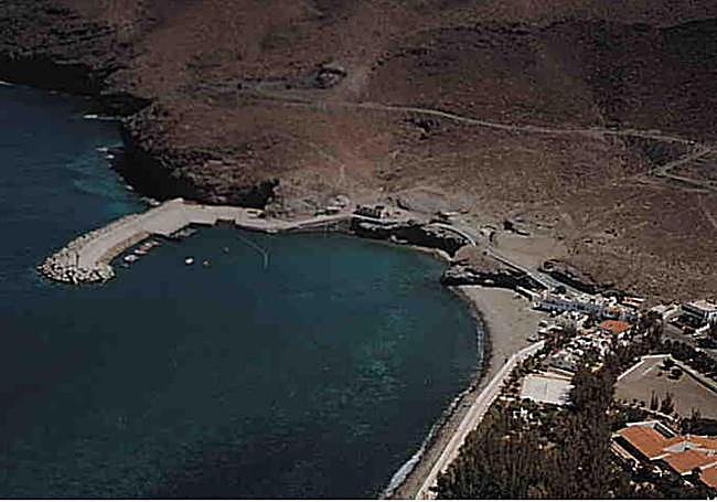 Vista del puerto de La Aldea que se usará como base de operaciones de la concesión.