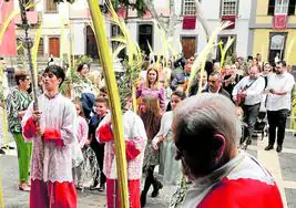 Celebración del Domingo de Ramos en 2024.