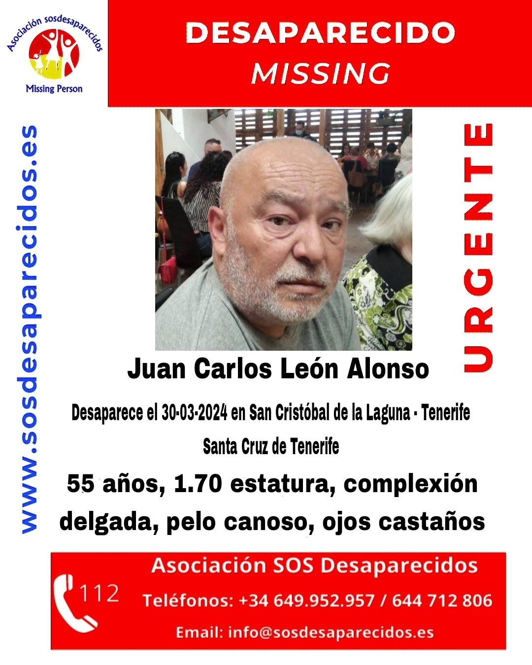 Buscan a un hombre desaparecido en La Laguna desde el pasado sábado