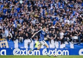 Viti, en el partido de esta jornada contra el Villareal B.