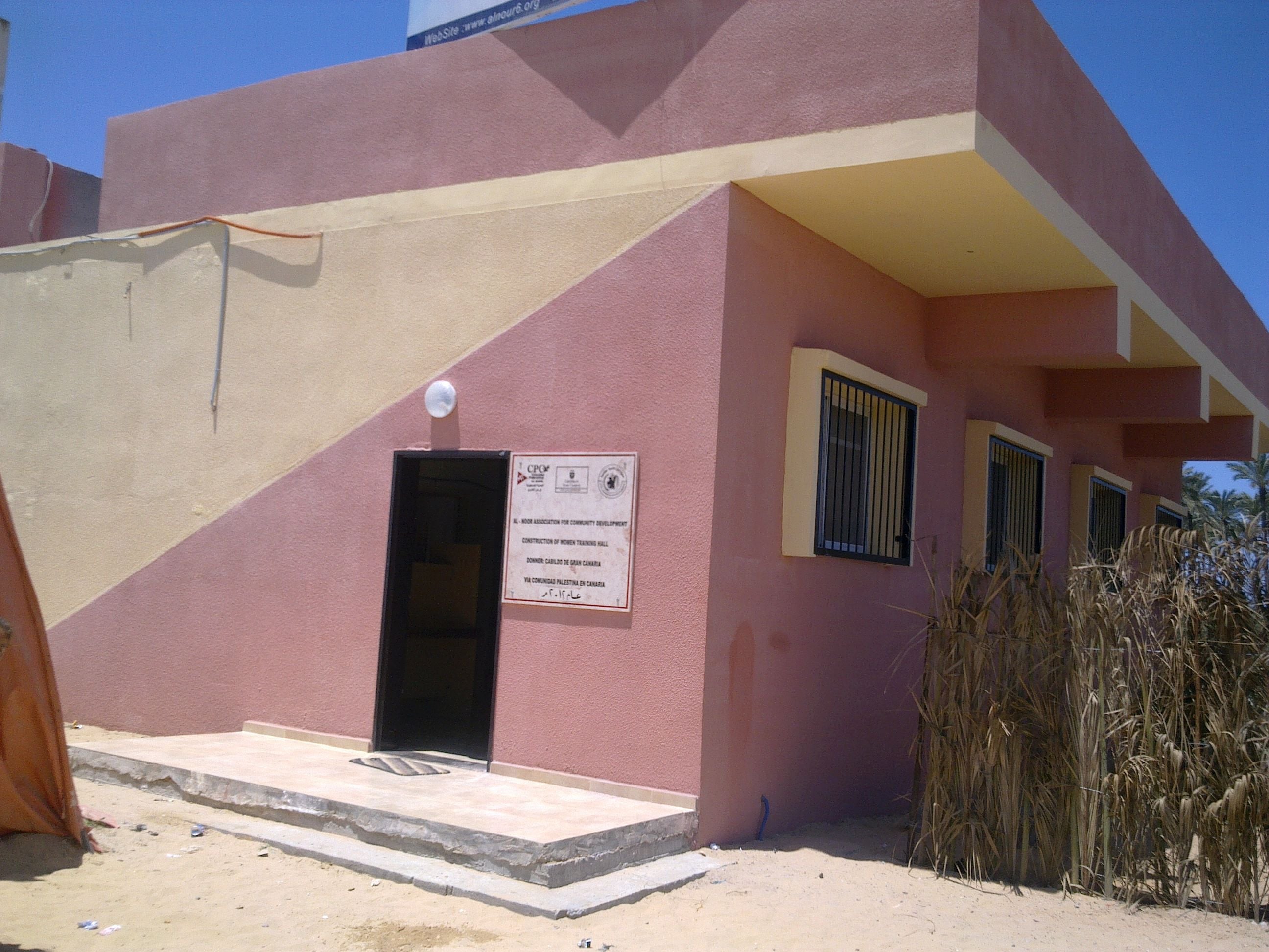 Así era el centro social de Gaza cofinanciado por el Cabildo de Gran Canaria