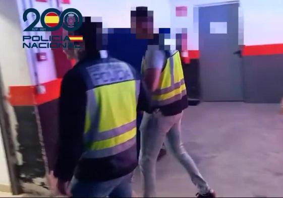 Momento de la detención.