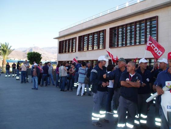 Imagen de archivo de un protesta protagonizada por trabajadores.