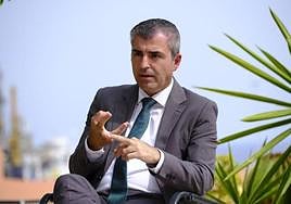 El vicepresidente y consejero de Economía, Industria, Comercio y Autónomos el pasado viernes en la sede de CANARIAS7, en la capital grancanaria.