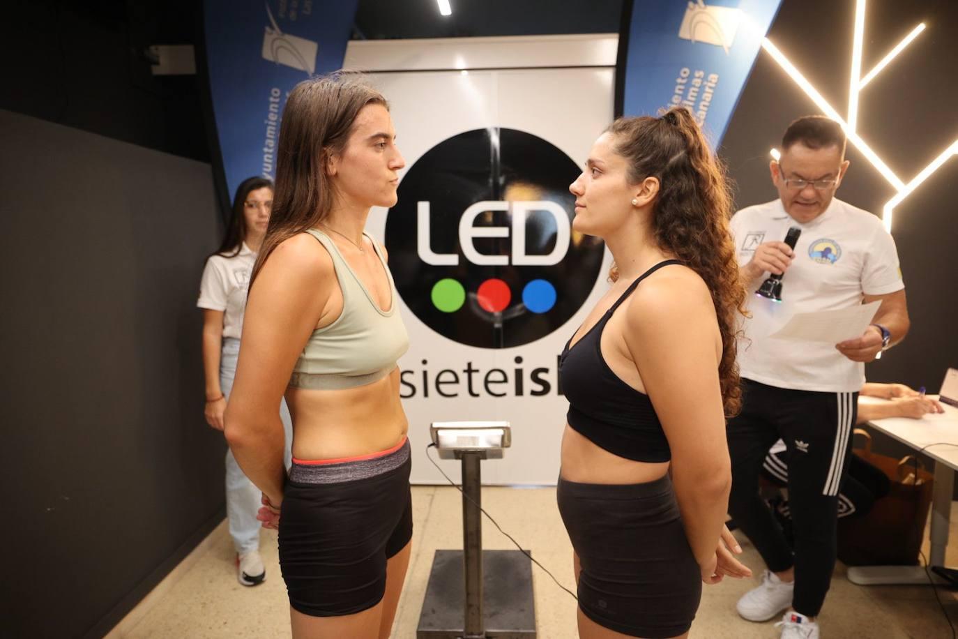 El pesaje para el Campeonato de Canarias de Boxeo, en imágenes
