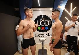 El pesaje para el Campeonato de Canarias de Boxeo, en imágenes