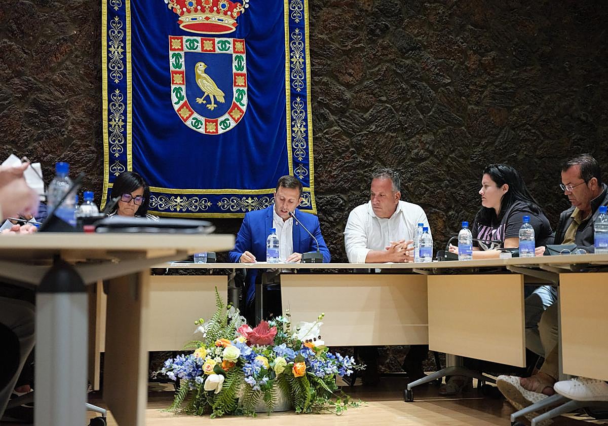 El alcalde Alejandro Jorge, en el pleno.