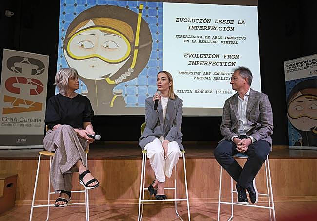 De izquierda a derecha, Guacimara Medina, Silvia Sánchez y Josetxo Soto.