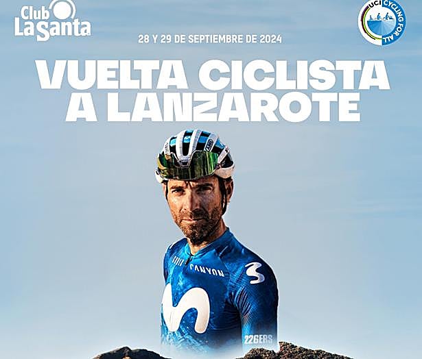Cartel confirmando la presencia de Alejandro Valverde en la ronda conejera.