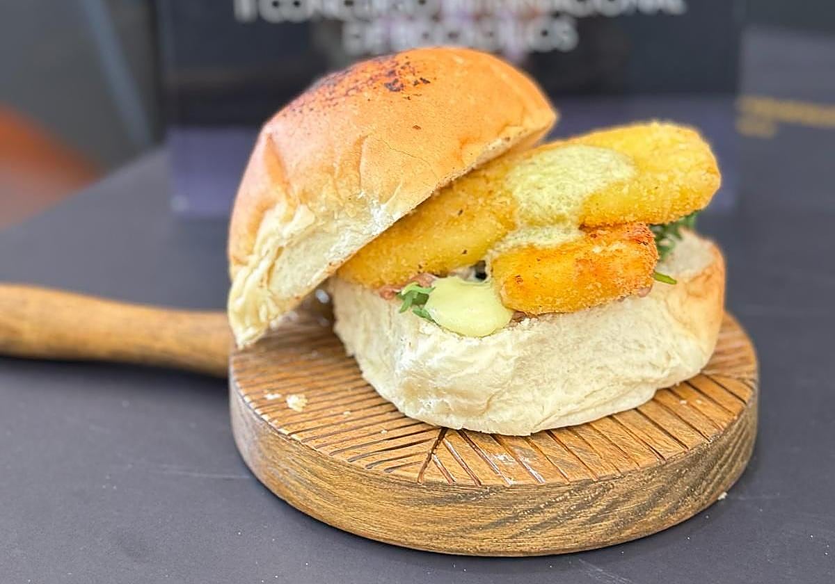 Imagen del mejor bocadillo de queso de España.