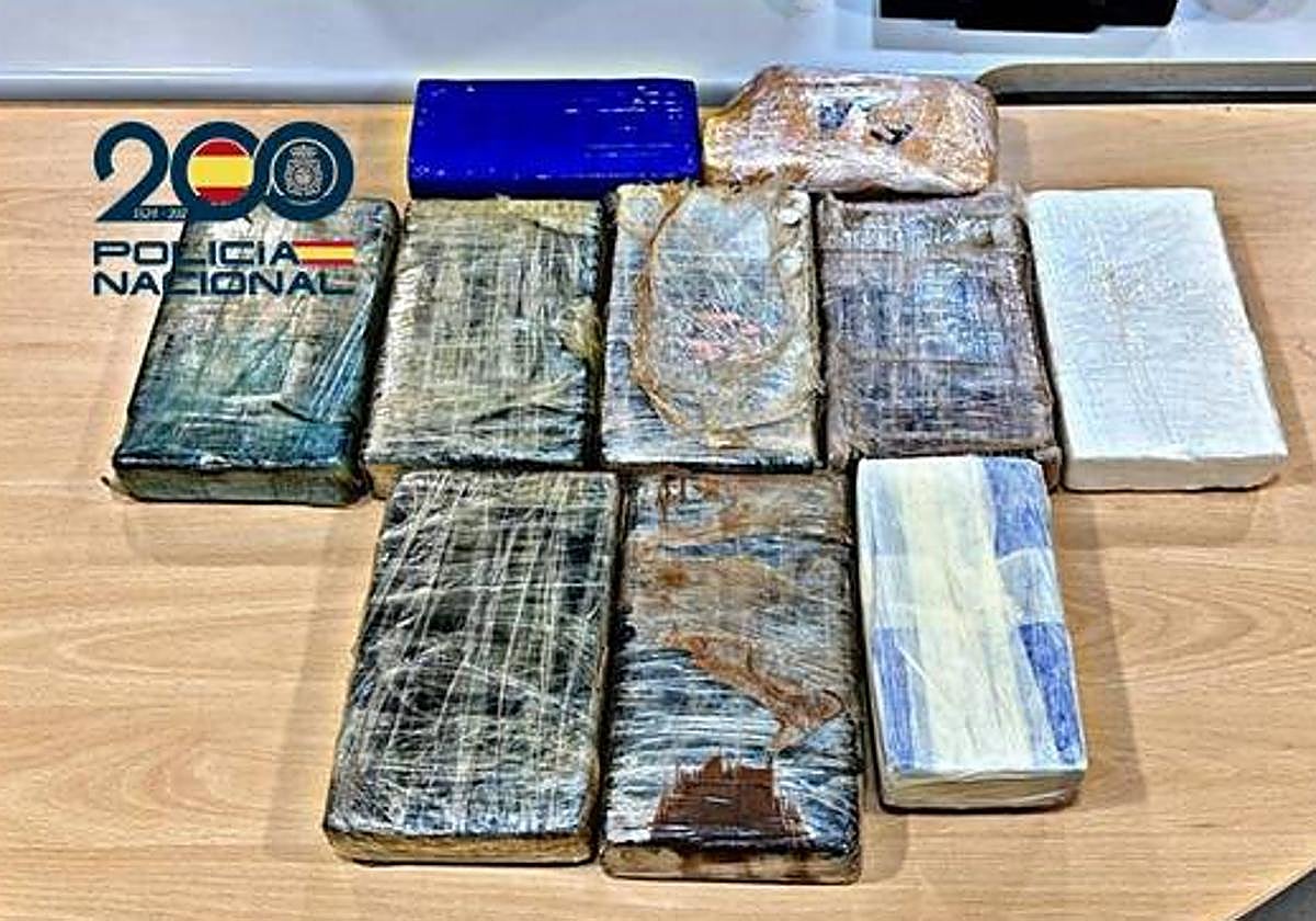 Imagen de la droga incautada.